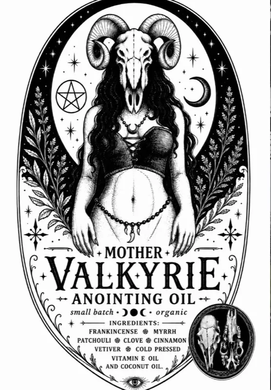 Mother Valkyrie Anointing Oil — small batch organic, handcrafted by Bea